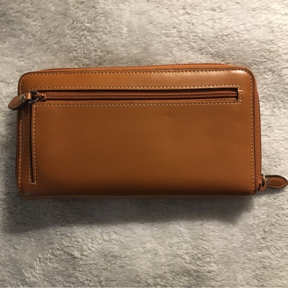 Lodis Caramel Zipper Wallet - Picture 2 of 9